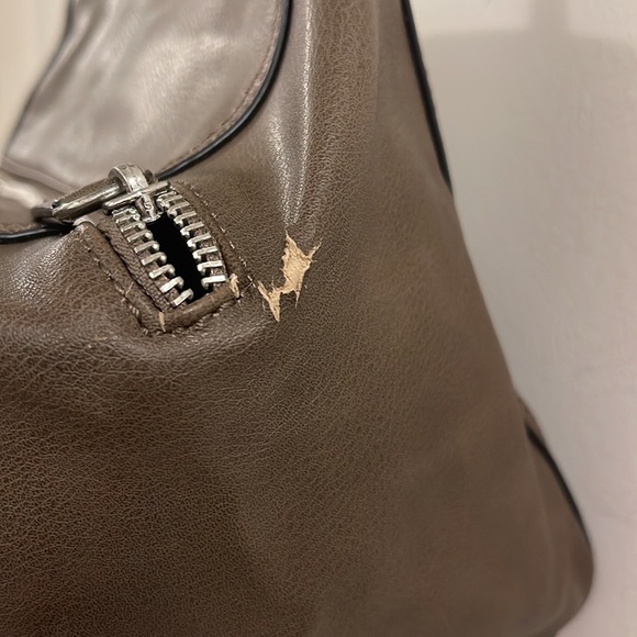 Guess vintage leather brown mini shoulder bag - Picture 5 of 8